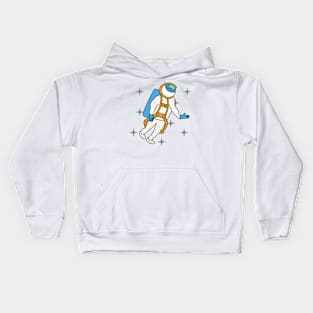 Astronaut Floating In Space Kids Hoodie